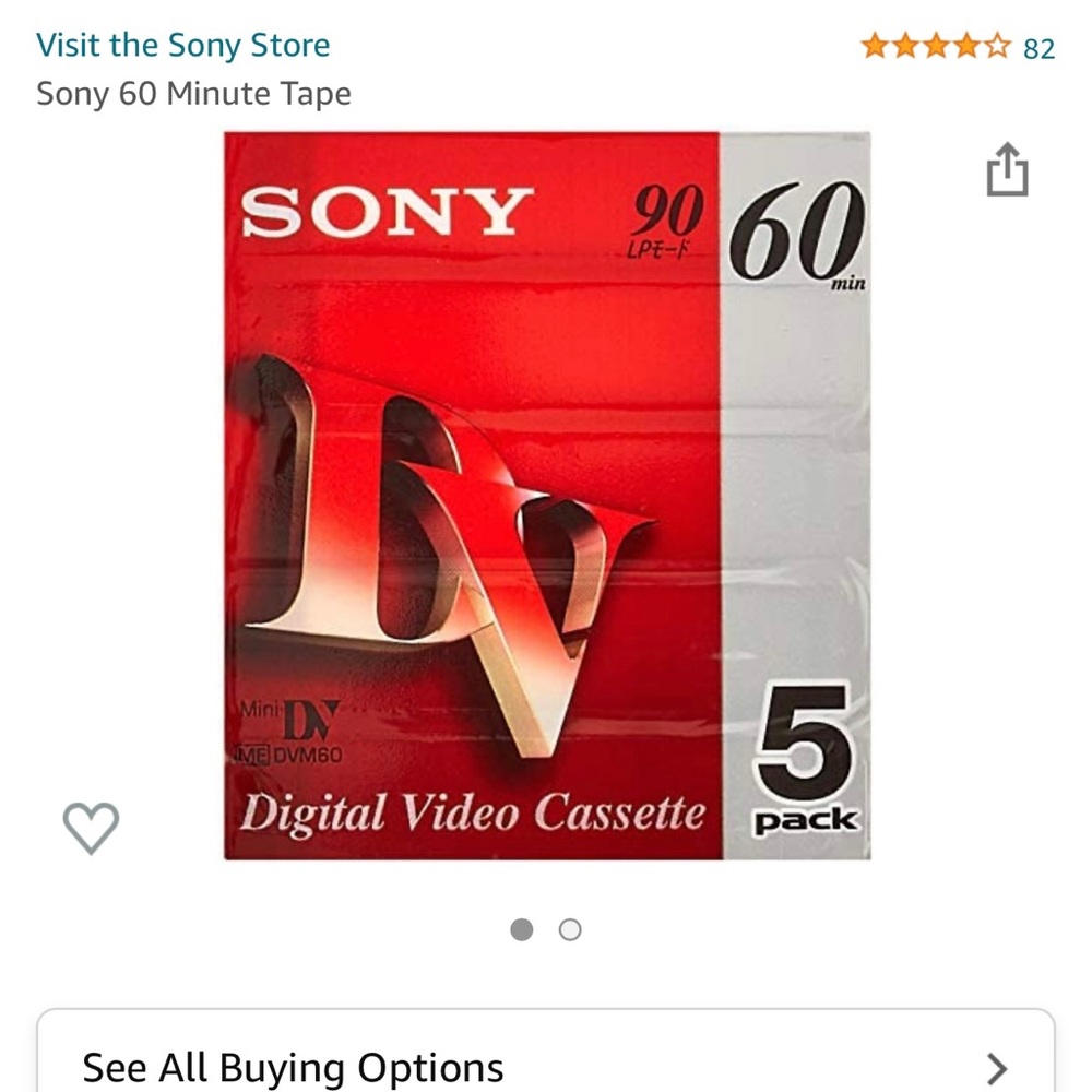 Sony Digital Video Cassette